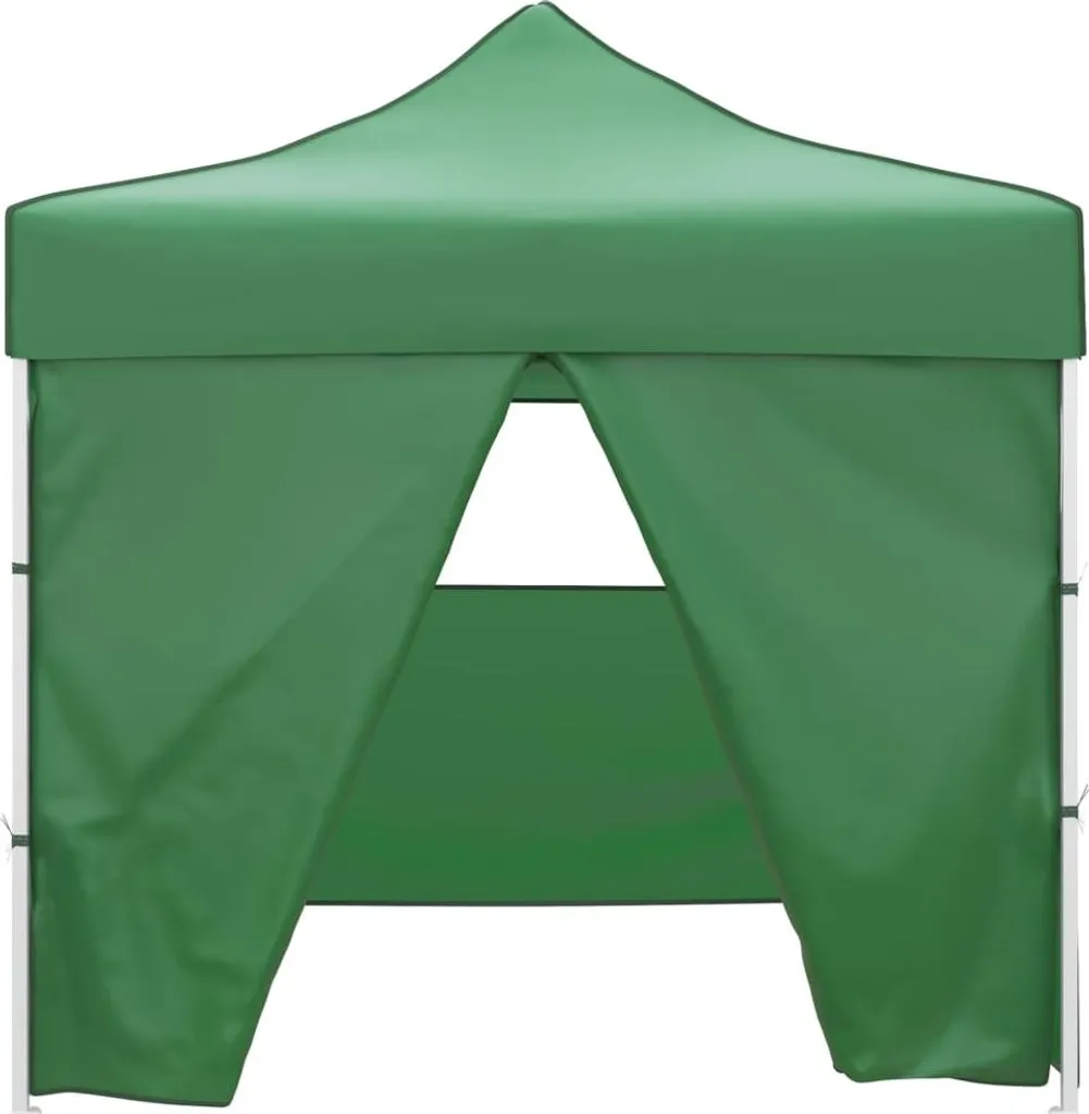Gazebo da Giardino 3x3 Verde con 4 Pareti vidaXL | Tenda Pieghevole Relax
