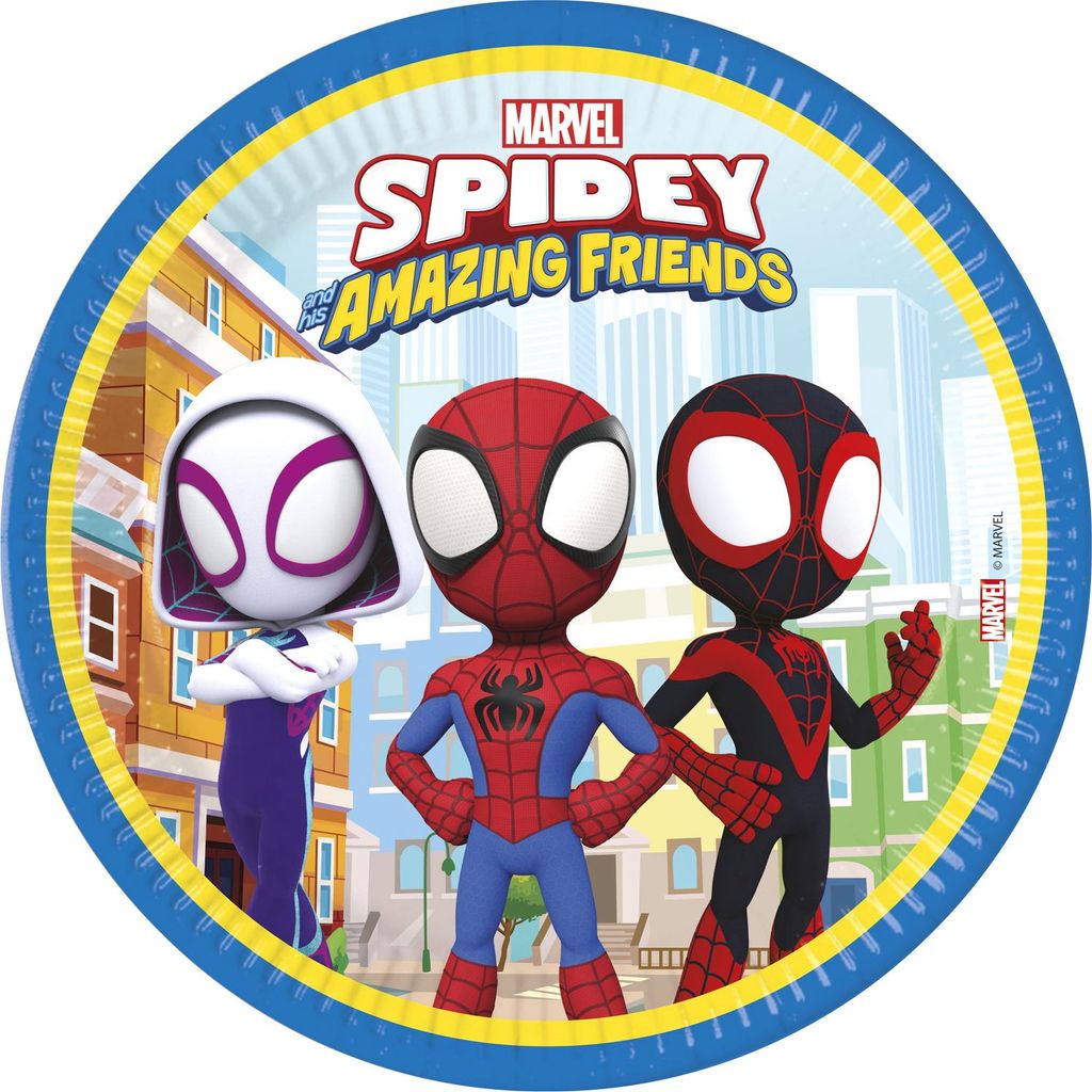 Talerzyki papierowe Spidey, 8szt. Zdjęcie produktu 