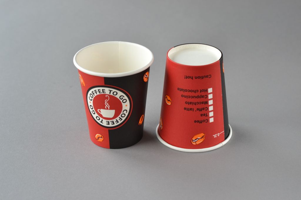 250 ml aus Hartpapier OHNE Deckel Coffee To Go Kaffeebecher 