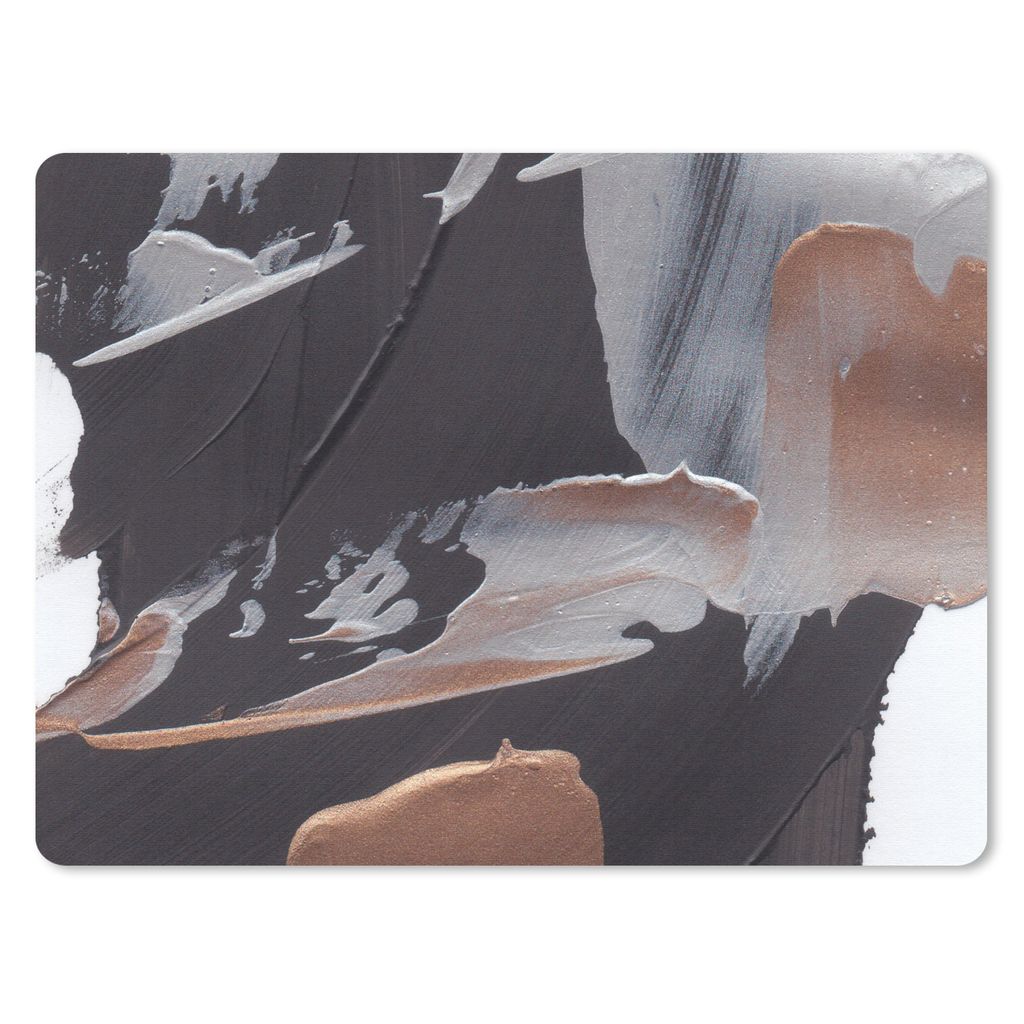MuchoWow Mauspad Mousepad Abstrakt - Farbe - Gold 23x19 cm - Mousepads - Maus Mat - Pad - Mausunterlage - Schreibtischunterlage - Mauspad