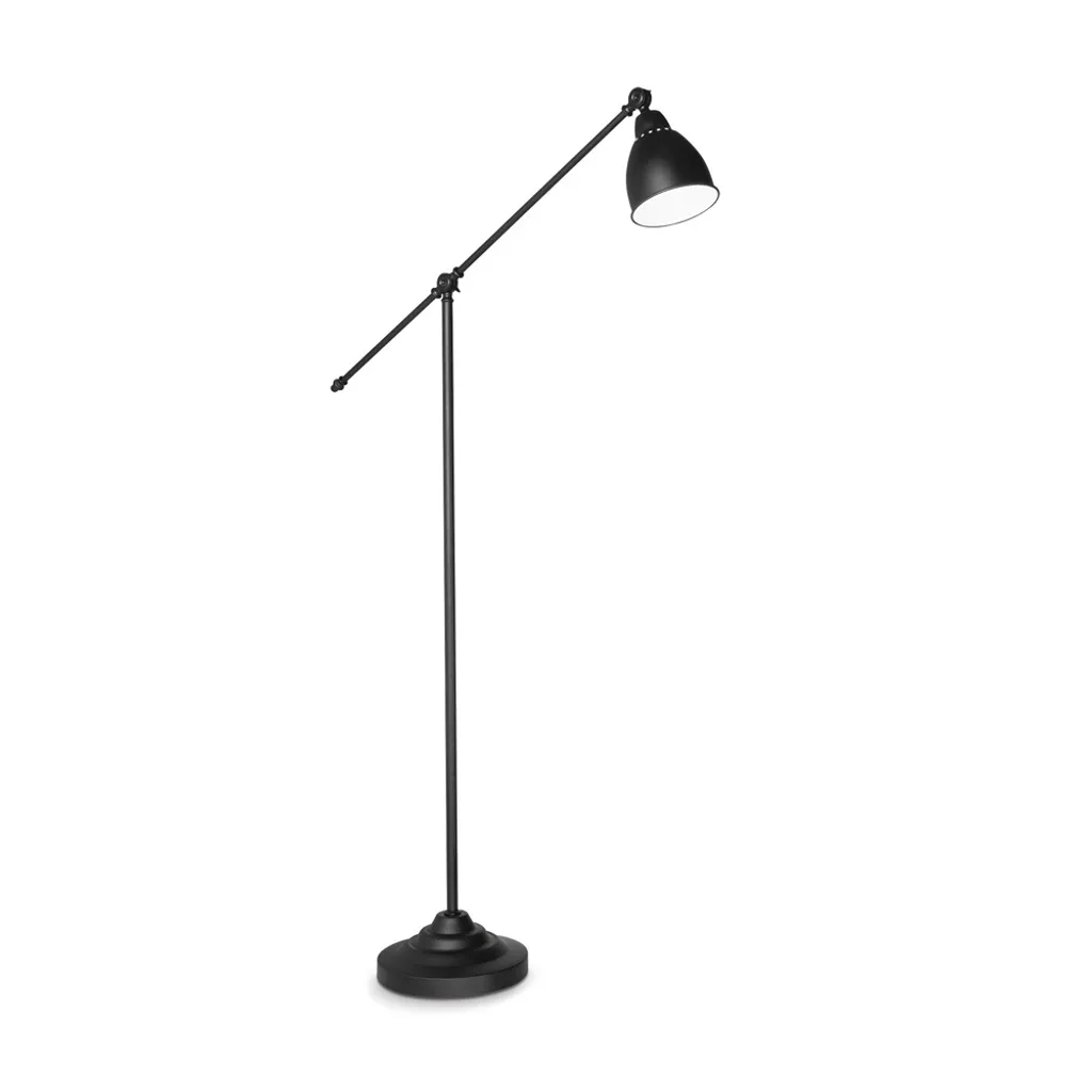 Lampadaire Newton PT1 Noir : Lampe de Lecture Idéale pour Salon et Bureau