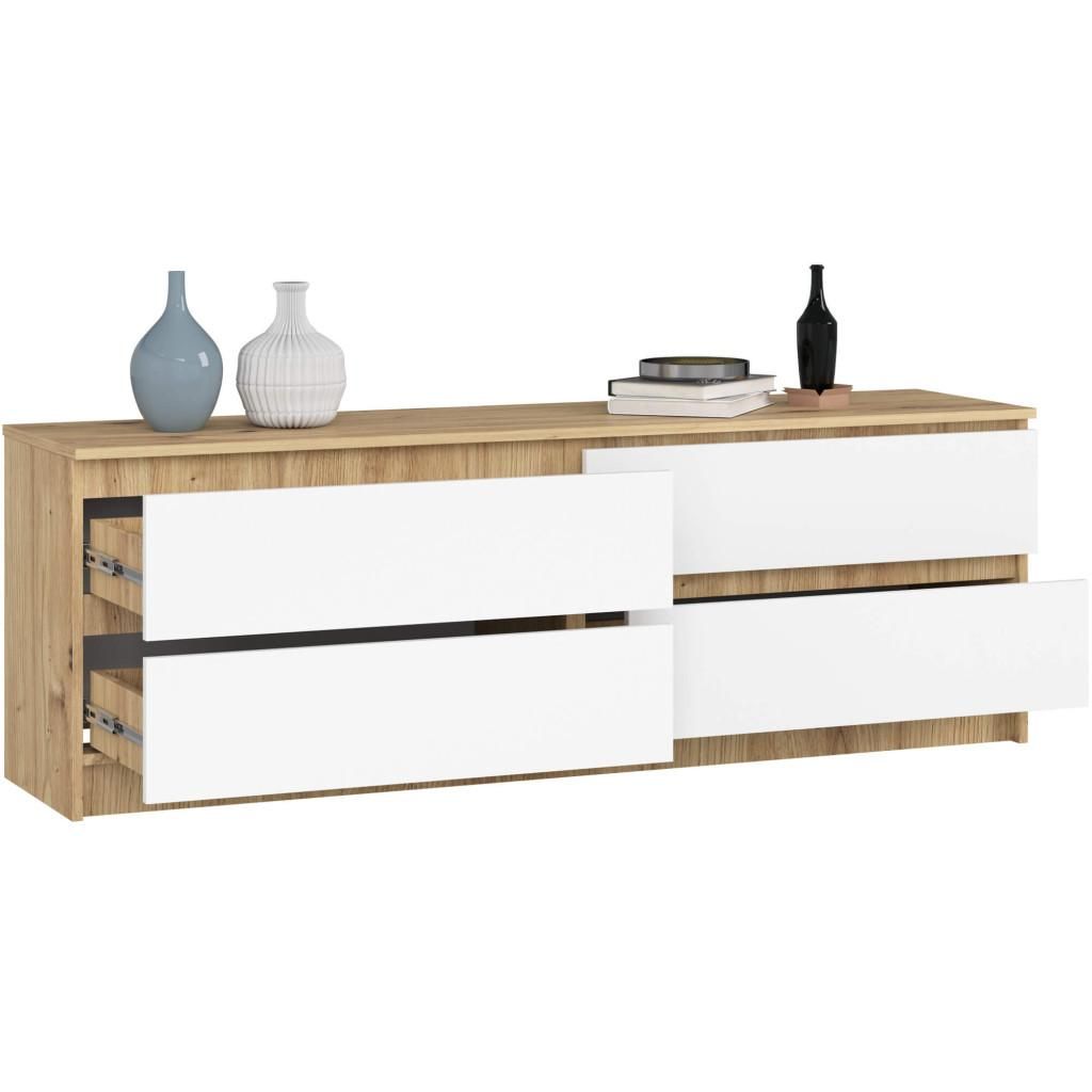 AKORD Furniture Factory OP0LK-1604SZ-ARTBIA, Weiß, Eiche, 4 Produktbild 