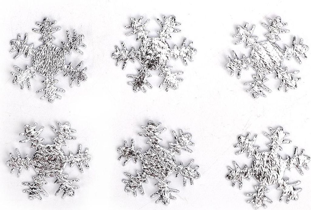 300 Pcs Schneeflocken Konfetti Weihnachten dekorative Zubehör Schneeflocken Urlaub Ornament (26mm Silber Schneeflocken Konfetti)