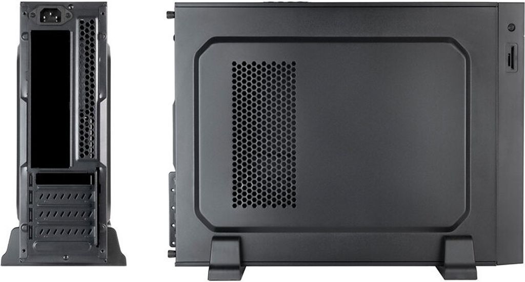 TooQ TQC-3008U3CD Micro Tower USB 3.0 Schwarz + Netzteil SFX 500W