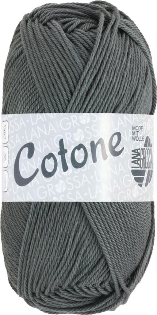 Lana Grossa Cotone 114 Schiefergrau 50g Produktbild 