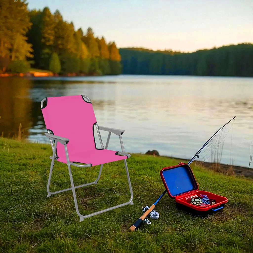 Sedia Pieghevole Da Campeggio In Alluminio E Oxford 600D - Portatile, Traspirante E Resistente 90 Kg
