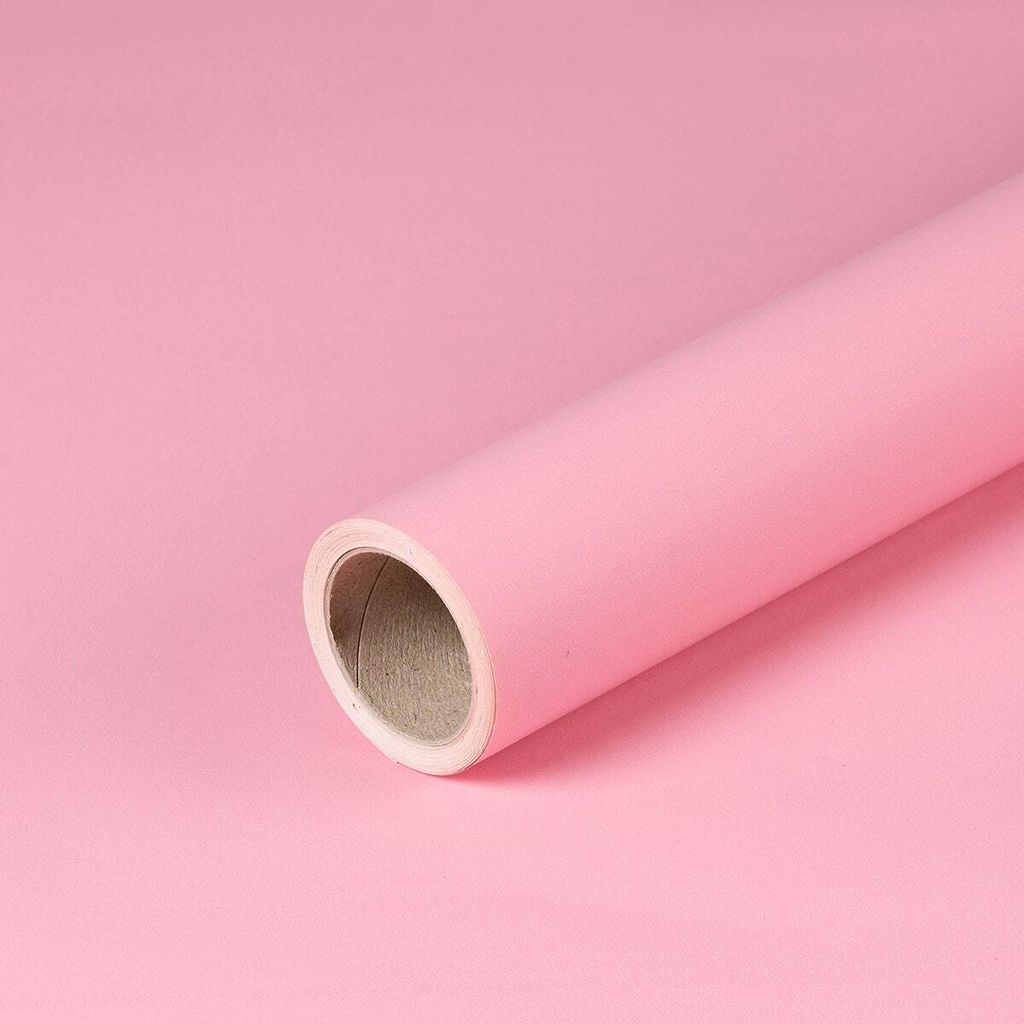 Papier cadeau rose 0,70 x 10 m, papier recyclé - Image du produit 