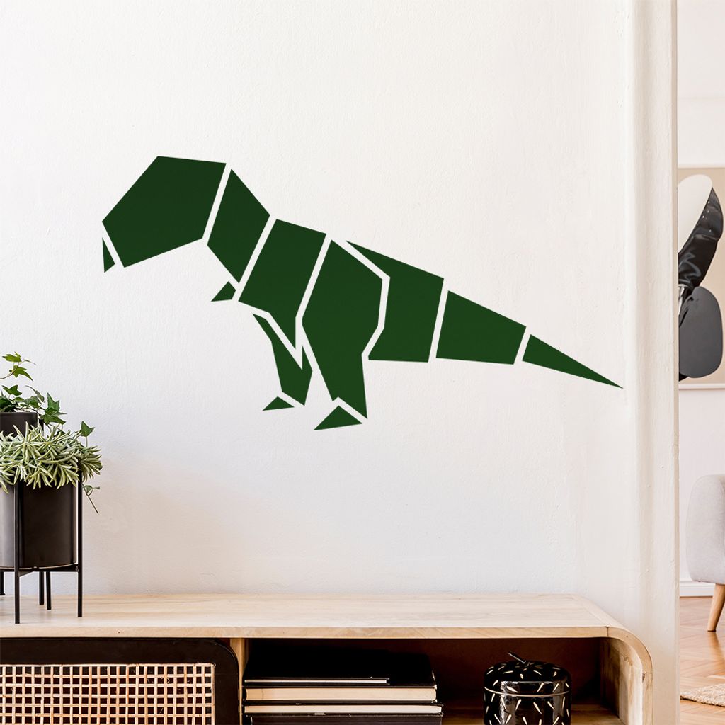 Papierfalten Tyrannosaurus Wandtattoo Wandaufkleber Wall Sticker - Dekoration, Küche, Wohnzimmer, Schlafzimmer, Badezimmer