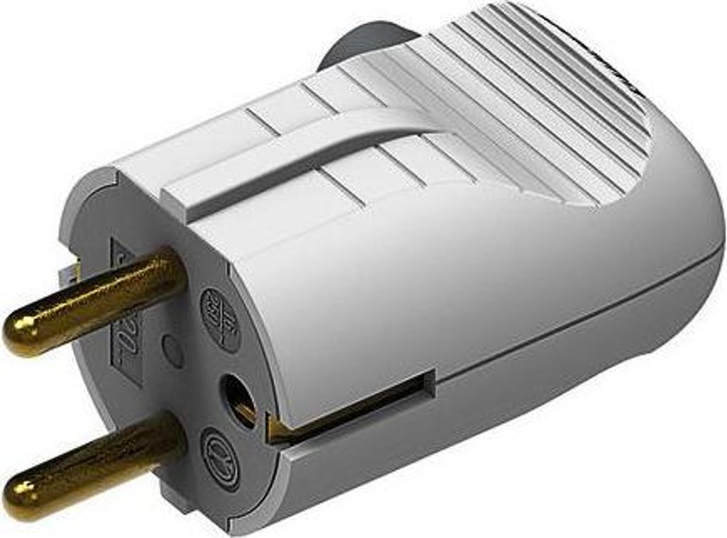 bticino S2020DE Elektrischer Netzstecker 2P+T Weiß 2P