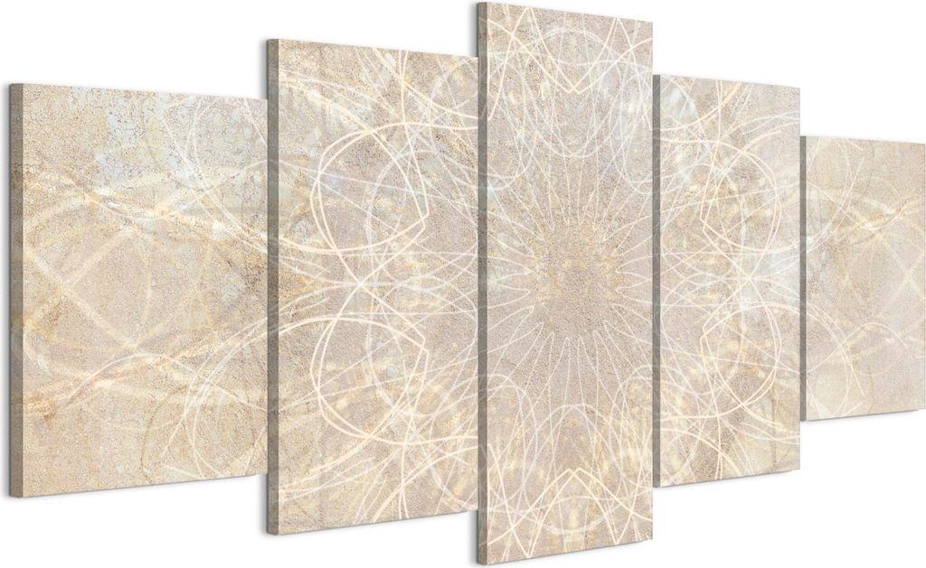 LUMASOUL Leinwand Bilder, Leinwandbild Natur Motiv, Wandbilder Holzrahmen und Webstuhl Wohnzimmer und Schlafzimmer, Bilder 200x100 cm Boho