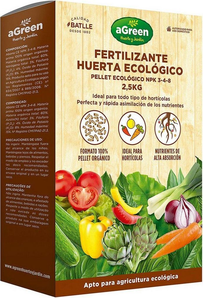Pflanzendünger aGreen 2,5 kg Ökologisch