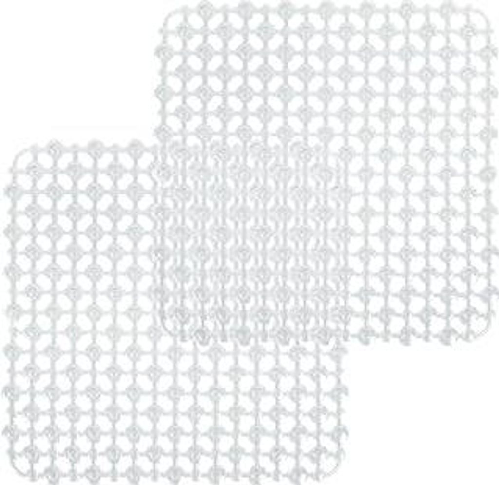 SpüLbeckeneinlage PVC Zuschneidbar 2er-Set 28x28, Weich SpüLbeckenschutz Einlage, Silikon-Unterbeckenmatte, Matte unter dem Waschbecken, Küchens...