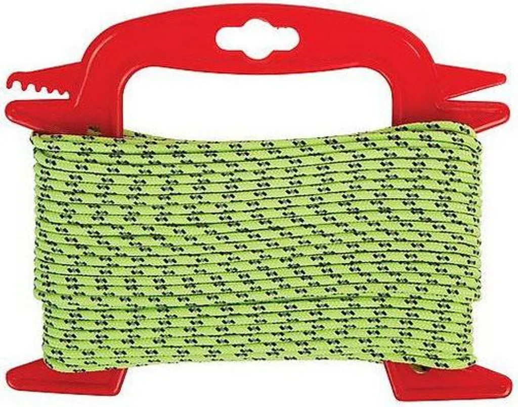 Drisse Nylon 3 mm Réfléchissante 20 m - Bo-Camp Bobine Haute Résistance