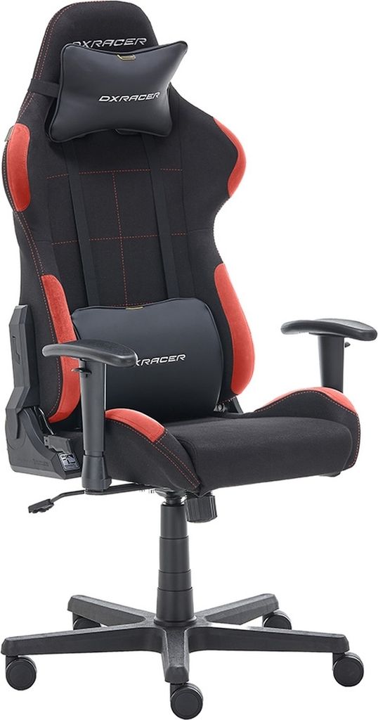 Gaming-Stuhl >DXRACER FORMULA< Armlehnen, Kopfpolster, Wippfunktion, schwarz/rot - 65x121x65cm B/H/T