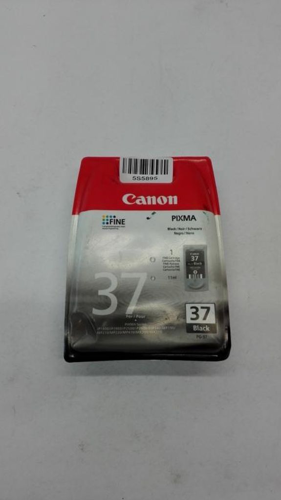 Canon PG-37BK, Foto schwarz, Tinte auf Farbstoffbasis, 1 Produktbild 