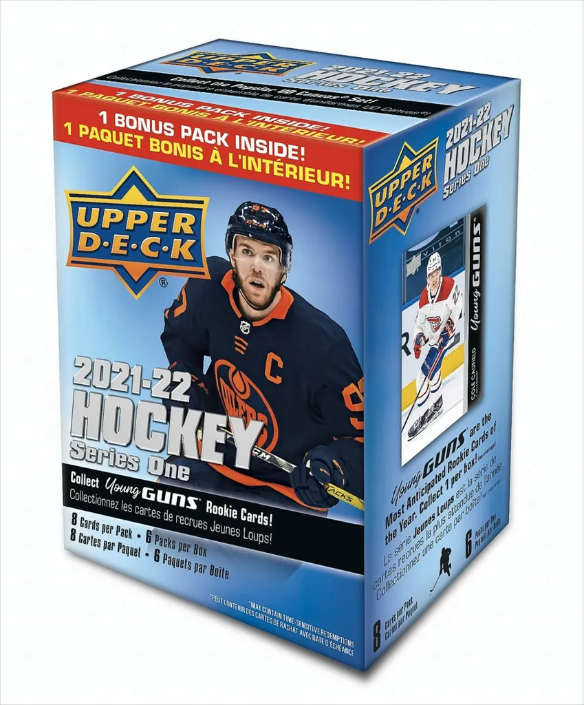 Cartes Upper Deck LNH 2021-22 coffret Blaster pour lot complet