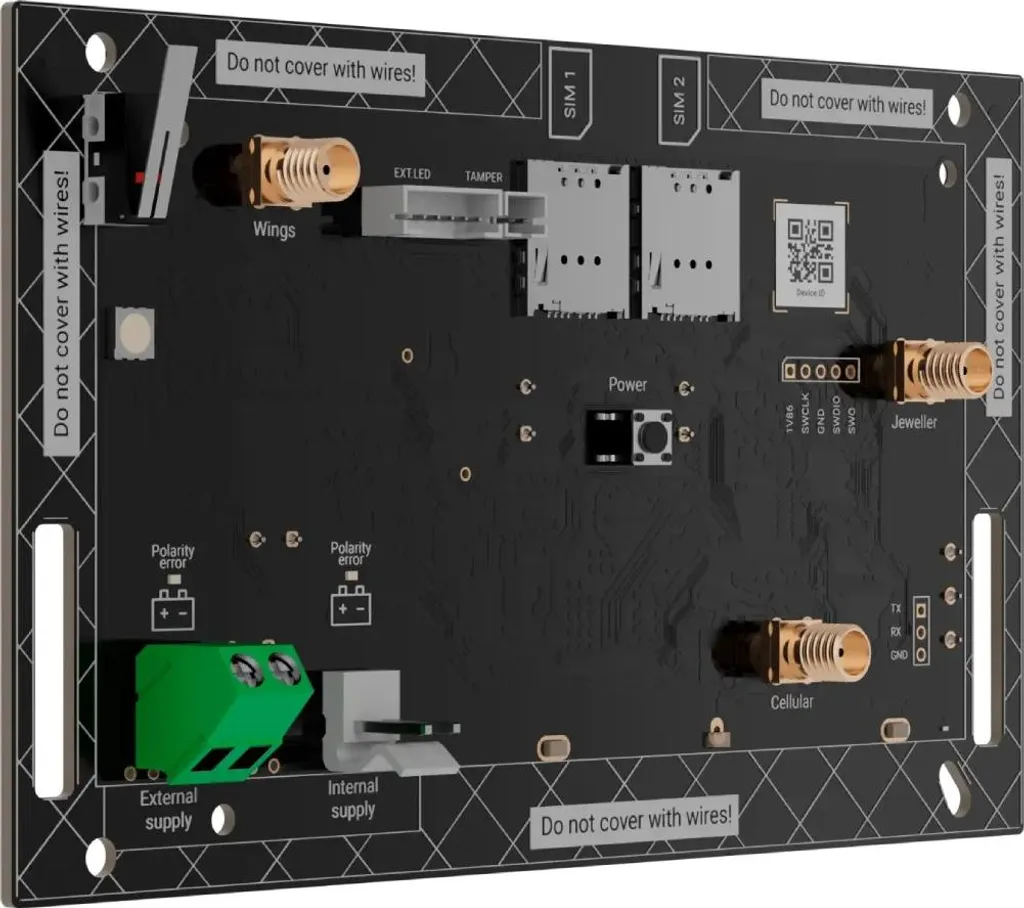 Centrale Ajax Hub BP Dual SIM sans boîtier - Version Basse Tension 12-24V