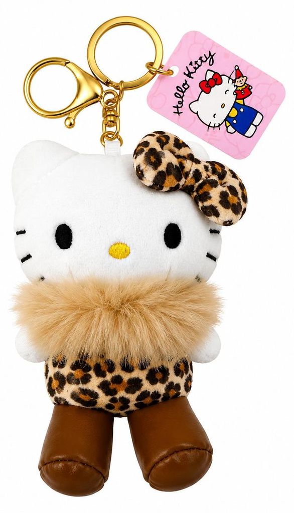 Hello Kitty Plüsch Schlüsselanhänger 10 cm Leo braun Produktbild 