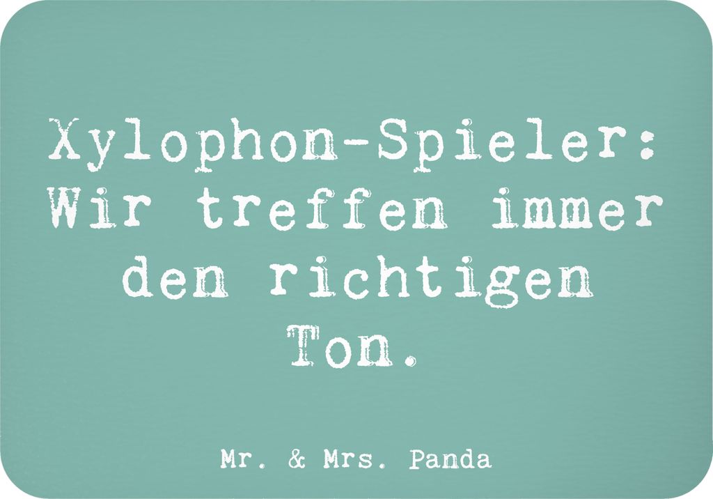 Mr. & Mrs. Panda Kühlschrankmagnet Spruch Xylophon Melodie - Meeresbrise - Geschenk, whiteboardmagnet, Instrument, Taktgefühl, magnet, Musiker, M...