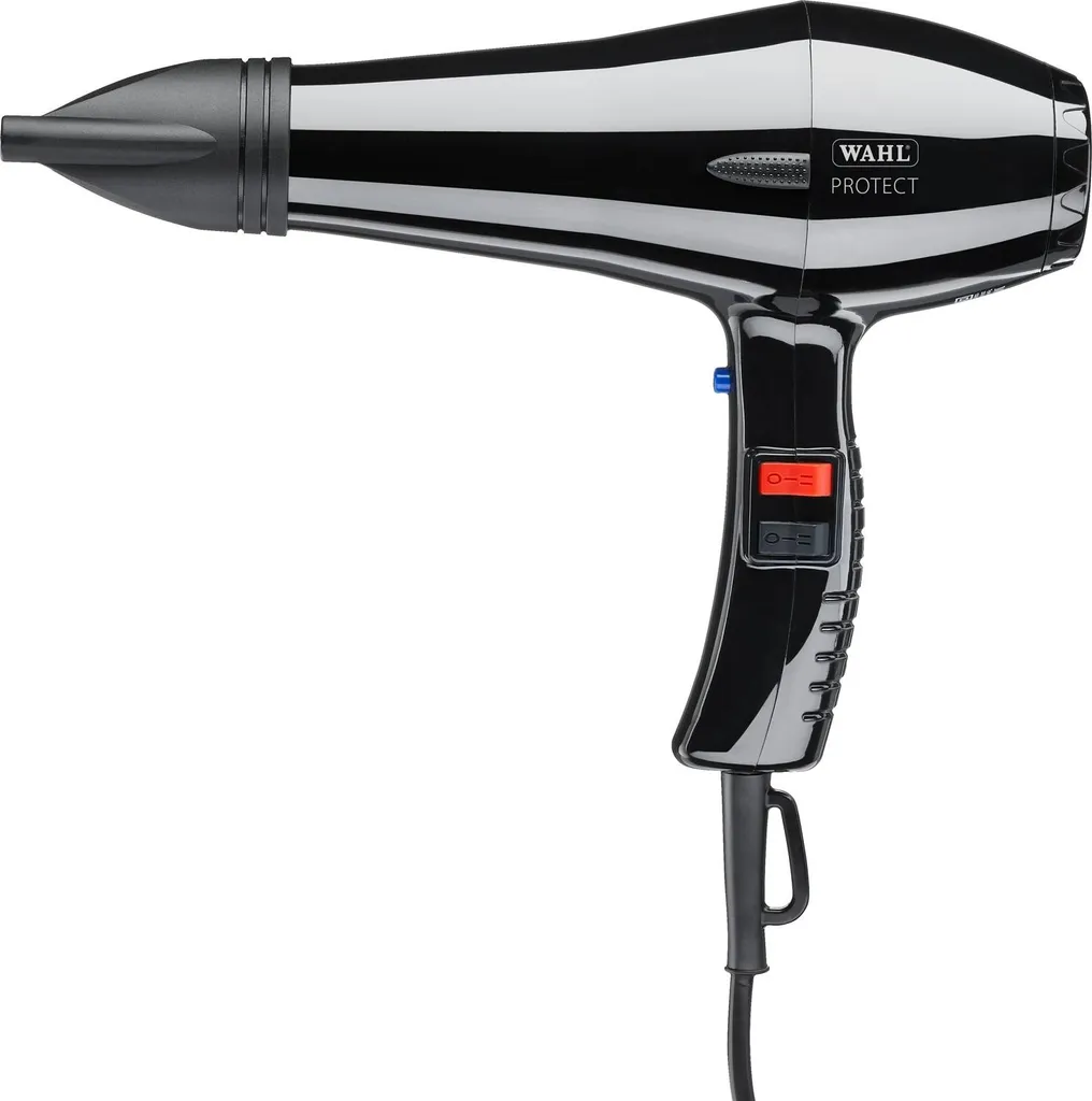 Sèche-cheveux professionnel AC 1500W noir avec concentrateur d'air fin