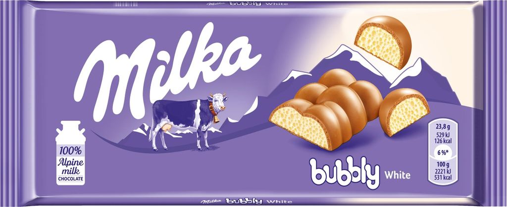 Milka Čokoláda Bubbly 95 g Obrázek produktu 