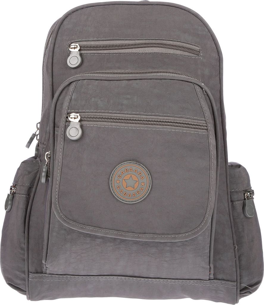 Großer Damen Rucksack Freizeit Reisen Outdoor Umhängetasche Nylon City Leicht Grau