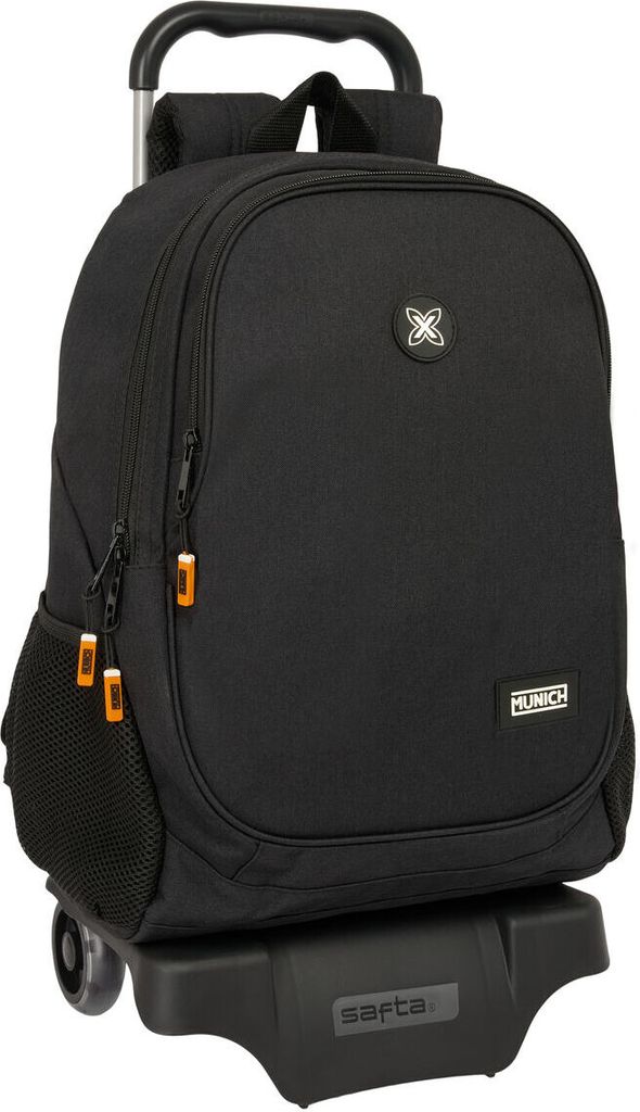 Schulrucksack mit Rädern Munich Lagoon Schwarz 32 x 44 x 16 cm