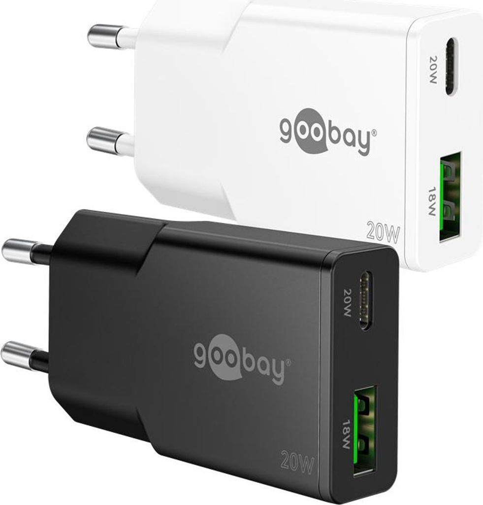 Goobay Dual, Drinnen, AC, 12 V, Weiß