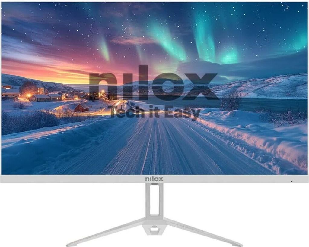 Nilox Monitor 27 Zoll Full HD IPS Weiß NXM27FHD100W - PC Monitor HDMI VGA