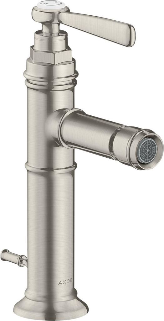 hansgrohe AXOR Montreux Einhebel-Bidetmischer mit Hebelgriff und Zugstangen-Ablaufgarnitur, 16526800