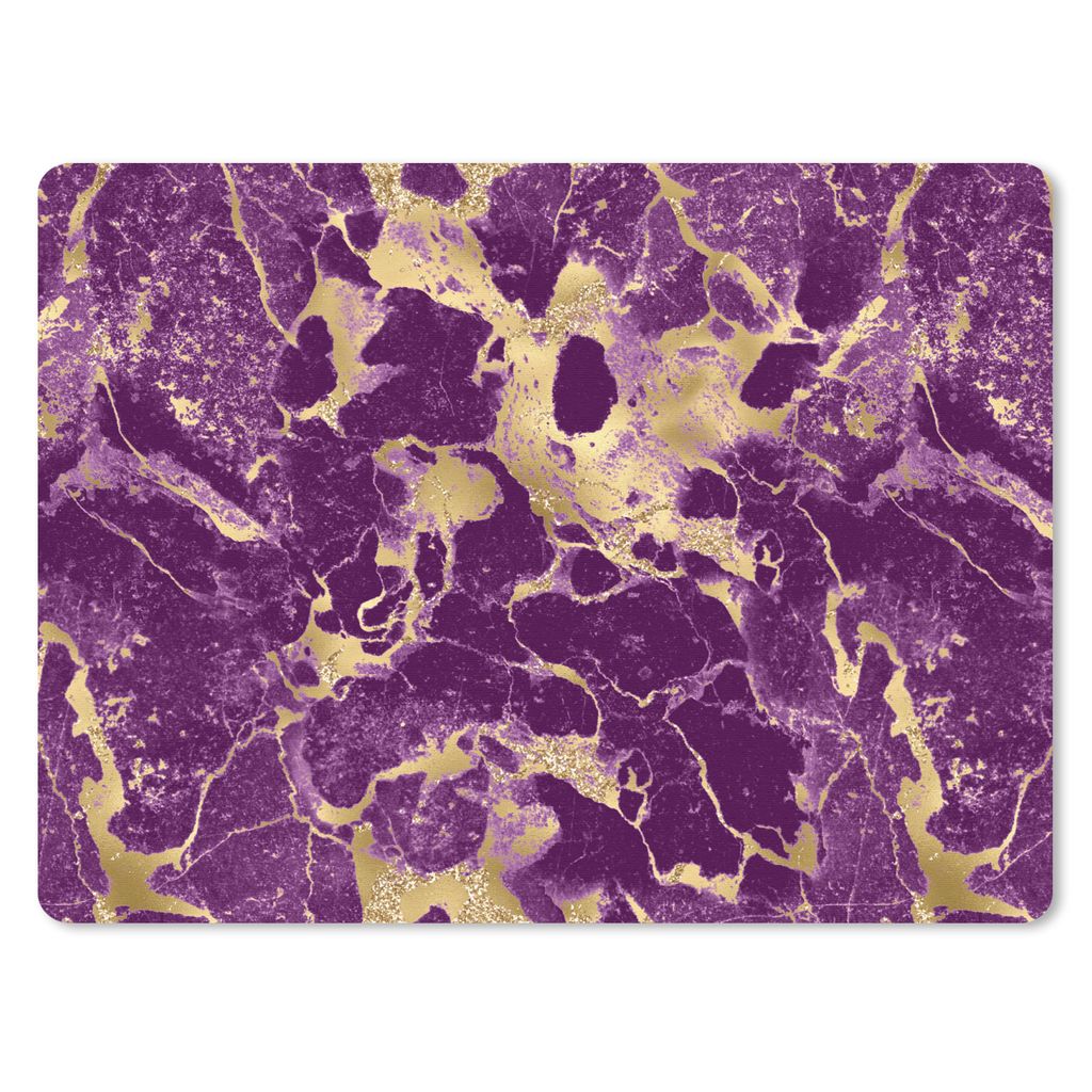 MuchoWow Mauspad Mousepad Gold - Luxus - Marmor - Muster 40x30 cm - Mousepads - Maus Mat - Pad - Mausunterlage - Anti Rutsch