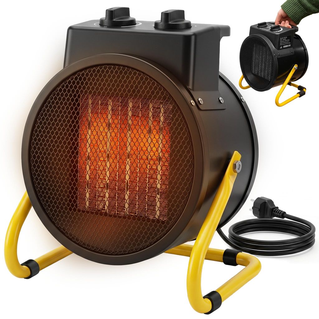 Elektroheizer 3000W ARSA GO Heizlüfter Keramik PTC Produktbild 