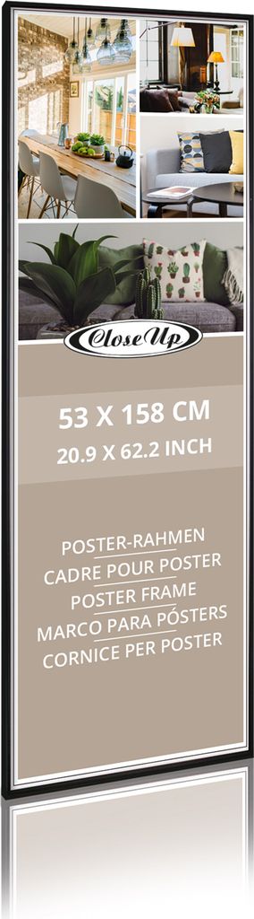Posterrahmen 53 x 158 cm schwarz Produktbild 
