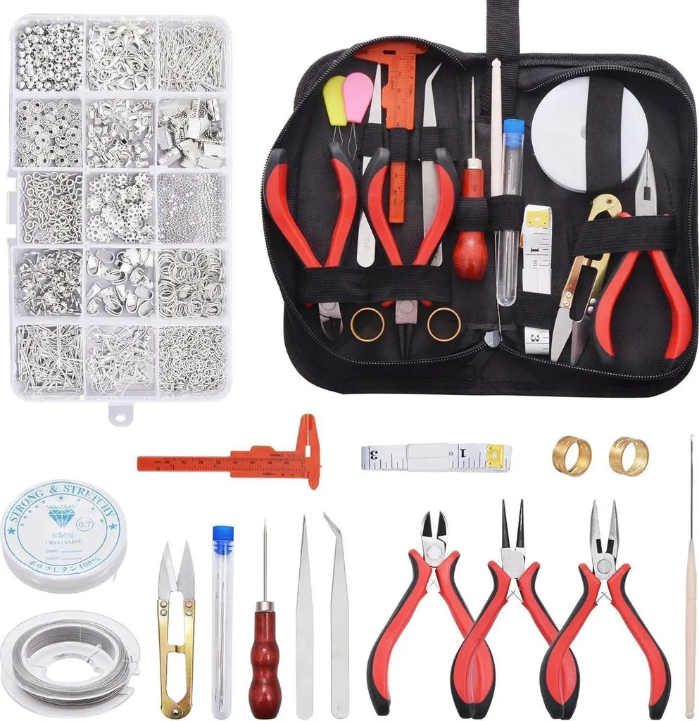 Kit complet 1300 accessoires de bijoux avec outils de montage précis