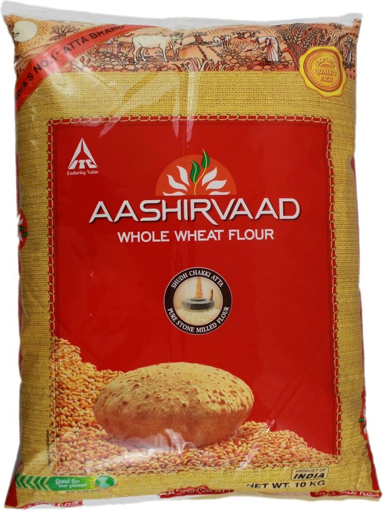 Aashirvaad Atta whole wheat, 10kg Produktbild 