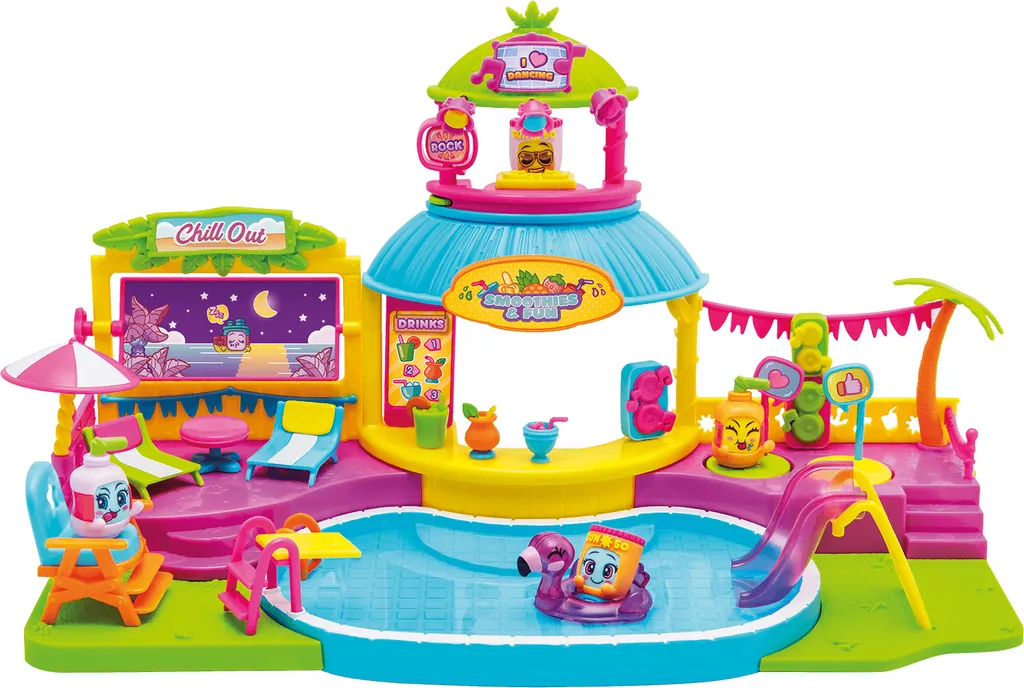 MojiPops Pool Party Figurine interchangeable et accessoires de piscine - 2