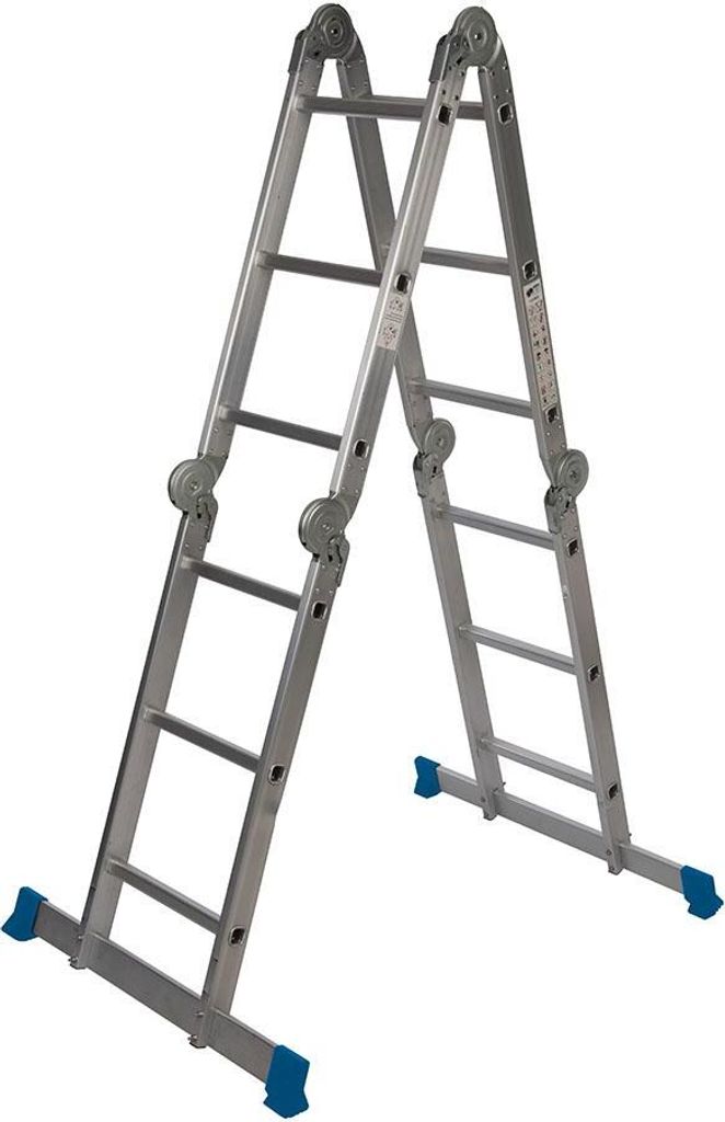 Silverline Mehrzwecksprossenleiter mit Einlegeboden 3,6 m Produktbild 