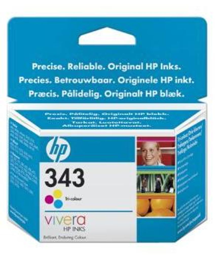 HP Trojfarebná originálna atramentová kazeta 343, Obrázok produktu 