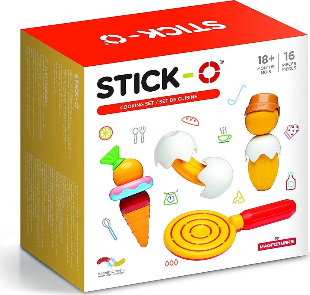Stick-O 902001 Magformers Cooking Set Magnetic Play