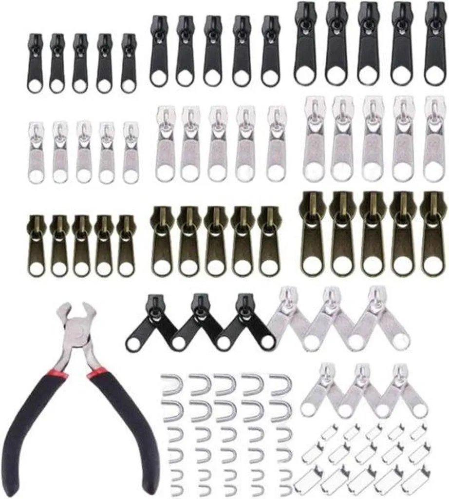 Set complet de réparation pour fermeture à glissière et outils couture