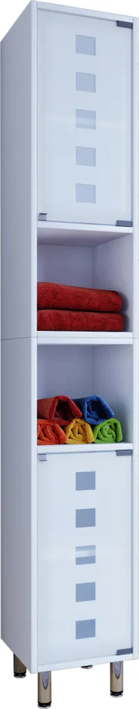 Armadio Alto Bagno Darola Bianco 180x30x30 cm | Colonna Salvaspazio