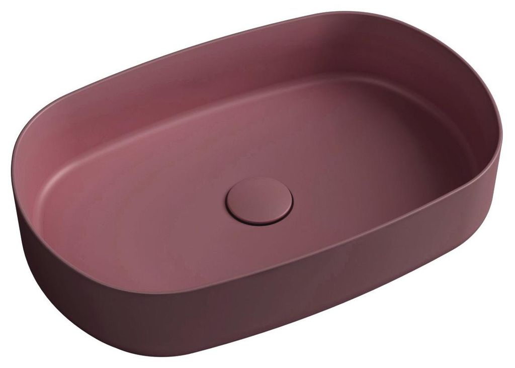 Isvea INFINITY OVAL Aufsatzwaschbecken 55x36cm, Matte Produktbild 
