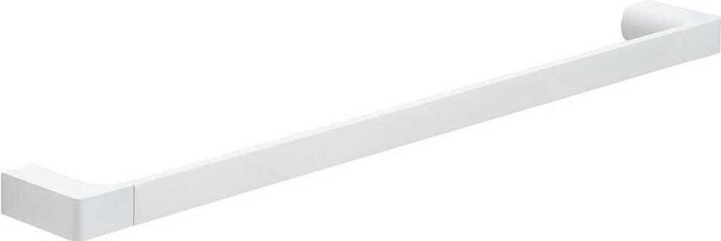 Mattweißer Badetuchhalter 60cm, Wandmontage | Giacinto
