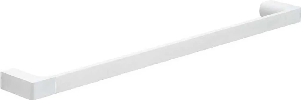 Porta salviette da 60 cm ottone cromato bianco opaco - fissaggio con viti incluse | Giacinto