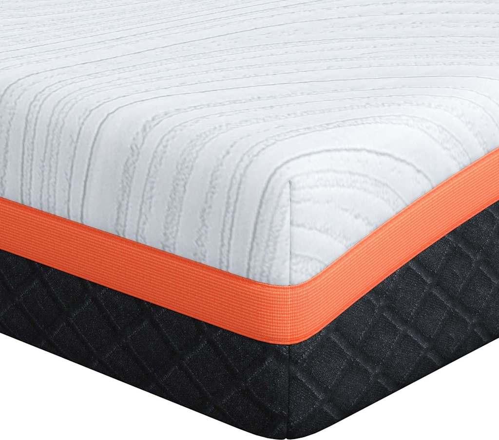 vidaXL Matratze Weiß und Schwarz 140 x 200 cm Jacquard-Stoff