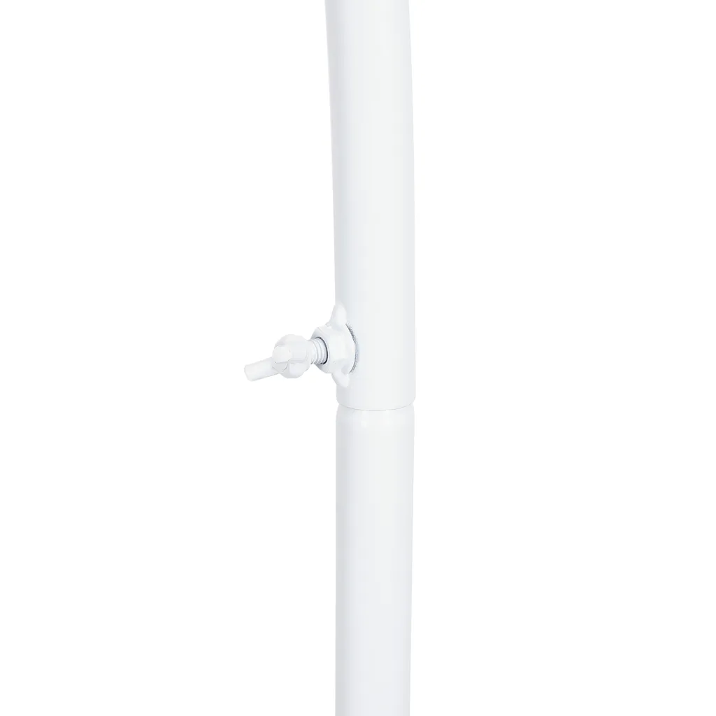 Arche de cérémonie laïque blanche - Support fleurs mariage extérieur