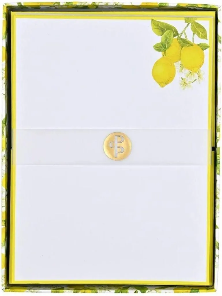 Set di Cartoleria Amalfi Lemons Peter Pauper Press | Qualità Premium