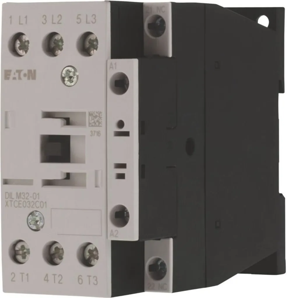 Contacteur pour commande industrielle Eaton DILM32-01 24V DC 1NC 32A 15kW