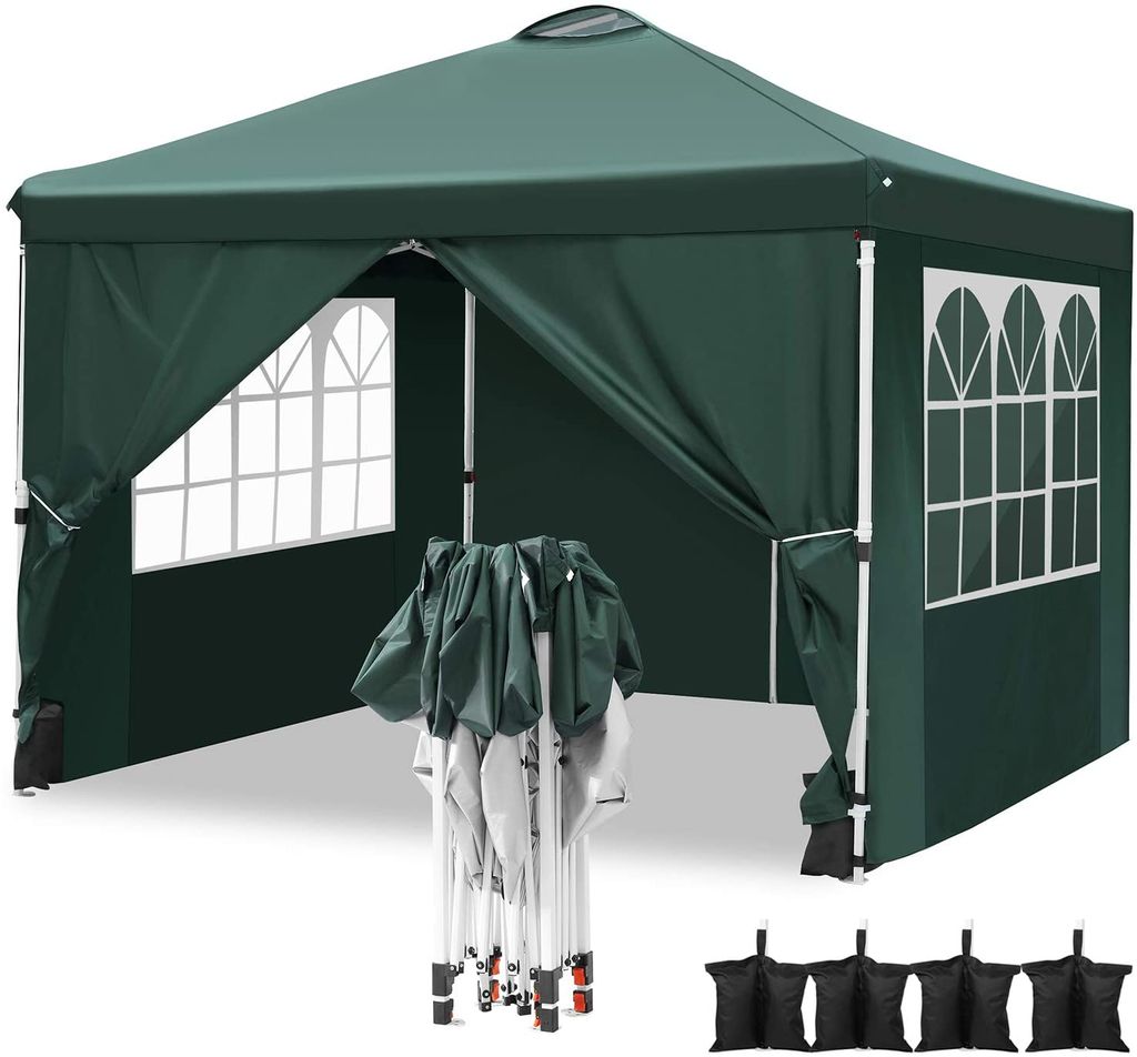 Pavillon Festzelt 3x3m Partyzelt Camping Wasserfest mit Entlüftung /4 sandsack A 