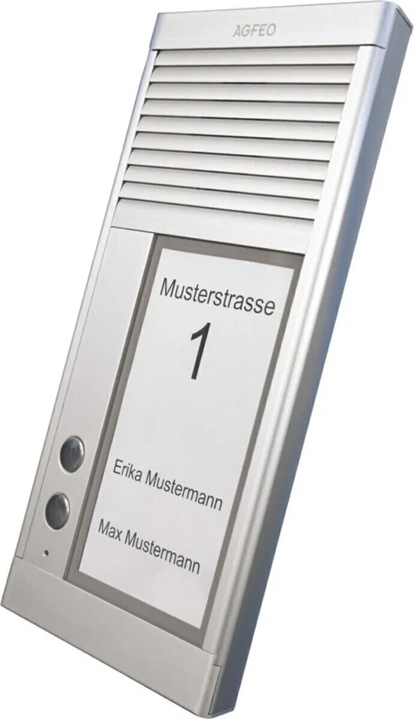 AGFEO DoorSpeak 2 Interphone Filaire IP33 en Aluminium pour Montage Mural
